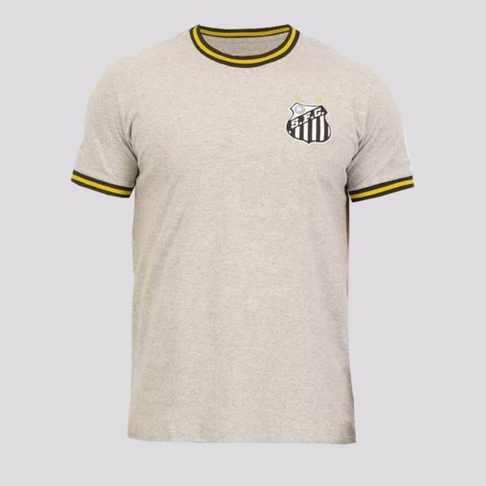 Kit Com 2 Camisas Braziline Santos Dourada Masculina