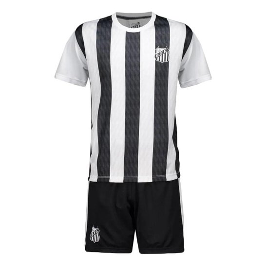 KIT INFANTIL BRAZILINE SANTOS MINI CRAQUE - PTO/BCO 08