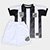 Kit Infantil Santos Allus Masculina - Branco+Preto