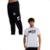 Kit Masculino Santos Camiseta + Calça Masculino - Preto+Branco