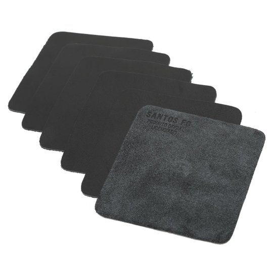 Kit Porta Copos de Couro Santos FC