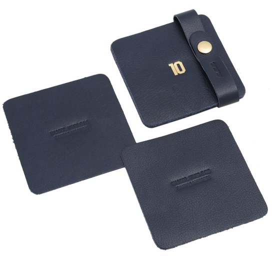 Kit Porta Copos de Couro Santos FC