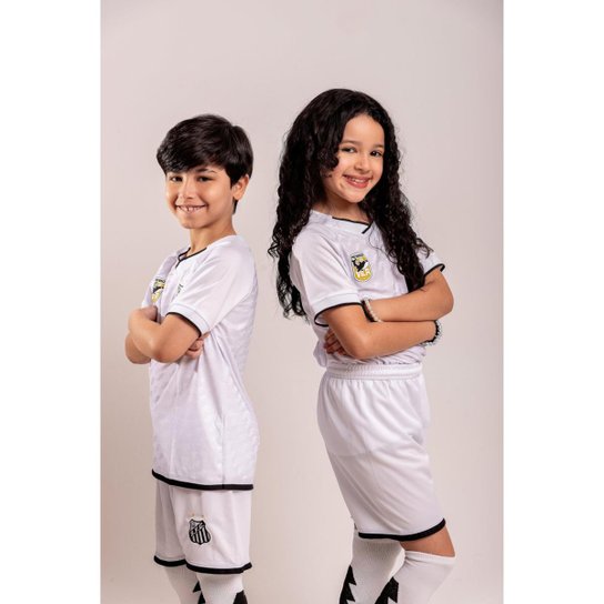 Kit - Santos Futebol Clube - A Fabrica de Raios - 1 - Camisa e Calção