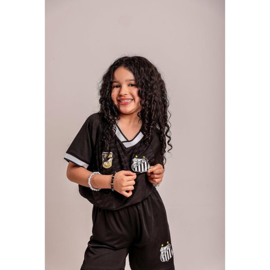 Kit - Santos Futebol Clube - A Fabrica de Raios - 3 - Camisa e Calção