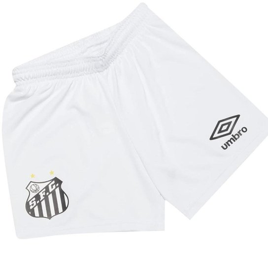 Kit Umbro Clube Santos Of. 1 2021 Infantil