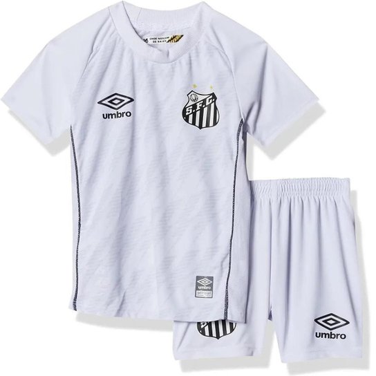 Kit Umbro Santos Clube Of. 2021 Infantil