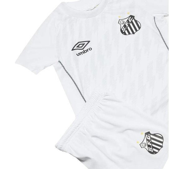 Kit Umbro Santos Clube Of. 2021 Infantil