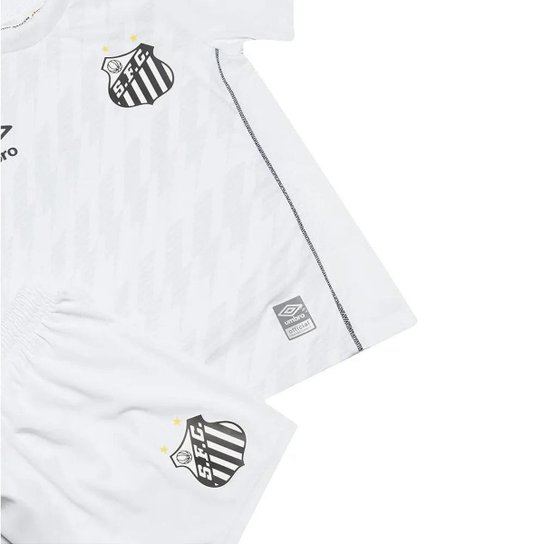 Kit Umbro Santos Clube Of. 2021 Infantil