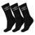 Meia Umbro Cano Longo 34 ao 38 - Pack com 03 Pares - Preto - Preto