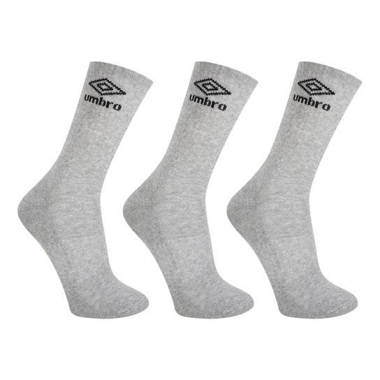Meia Umbro Cano Longo C/ 3 Pares