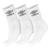 Meia Umbro Cano Médio 39 ao 43 Pack Com 03 Pares Branco - Branco