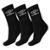 Meia Umbro Cano Médio 39 ao 43 Pack Com 03 Pares Preto - Preto