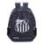 Mochila Esportiva Escolar Futebol Santos torcida Jovem 16612 Oficial - Preto