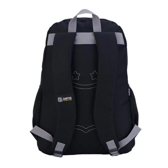 Mochila Esportiva Escolar Futebol Santos torcida Jovem 16620 Oficial