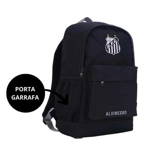 Mochila Esportiva Escolar Futebol Santos torcida Jovem 16620 Oficial