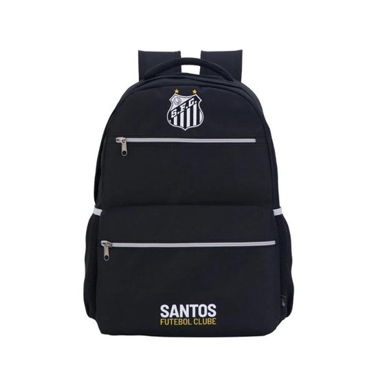 Mochila Esportiva Escolar Futebol Santos torcida Jovem 16622 Oficial