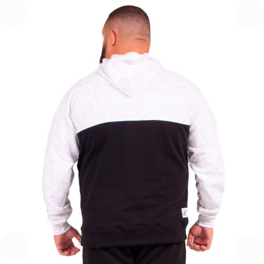 Moletom Canguru Fechado Santos Oficial com Capuz Plus Size