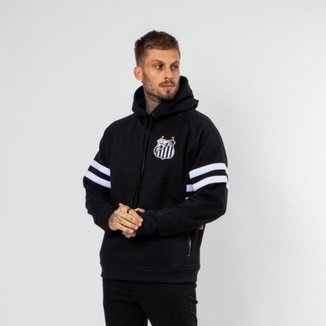 Moletom Canguru Fechado Santos Oficial Escudo