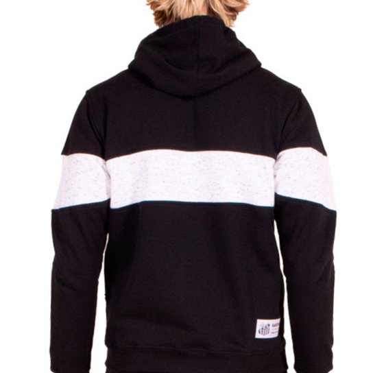 Moletom Canguru Santos Oficial Capuz Ziper Bordado Masculino