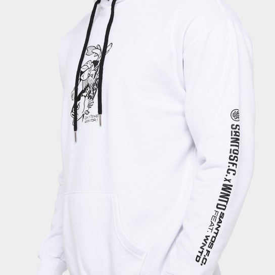 Moletom Com Capuz Santos Com Peixe Aonde For Masculino