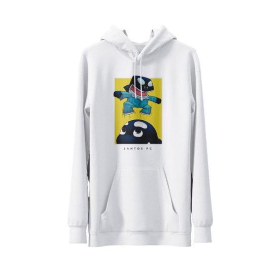 Moletom Com Capuz Santos Futebol Clube Baleinha e Baleião