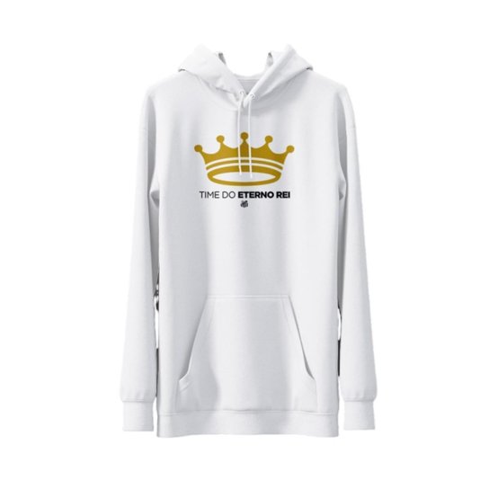 Moletom Com Capuz Santos Futebol Clube Eterno Rei