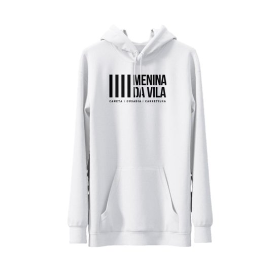 Moletom Com Capuz Santos Futebol Clube Menina da Vila