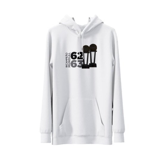Moletom Com Capuz Santos Futebol Clube Mundial 62 63