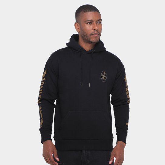 Moletom Com Capuz Santos Futebol e Arte Masculino