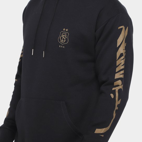 Moletom Com Capuz Santos Futebol e Arte Masculino