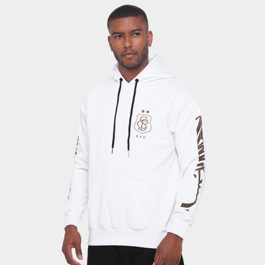Moletom Com Capuz Santos Futebol e Arte Masculino