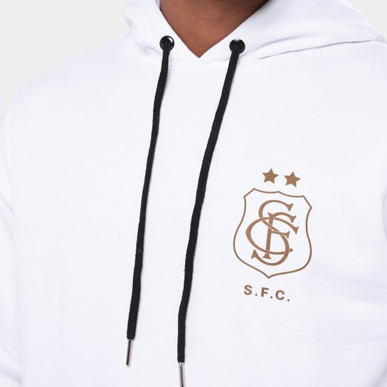 Moletom Com Capuz Santos Futebol e Arte Masculino