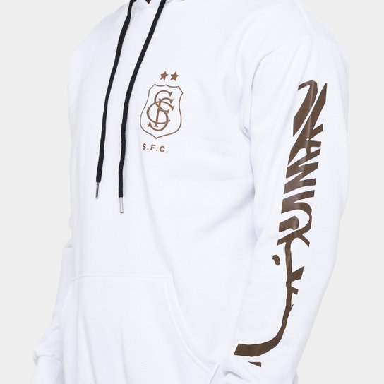 Moletom Com Capuz Santos Futebol e Arte Masculino