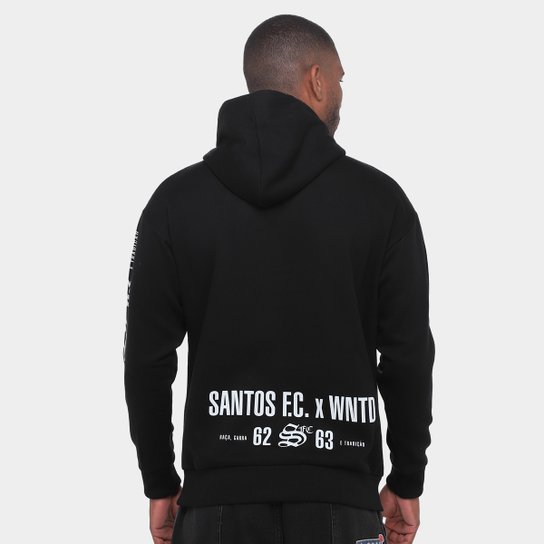 Moletom Com Capuz Santos Raça Garra e Tradição Masculino