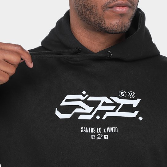 Moletom Com Capuz Santos Raça Garra e Tradição Masculino