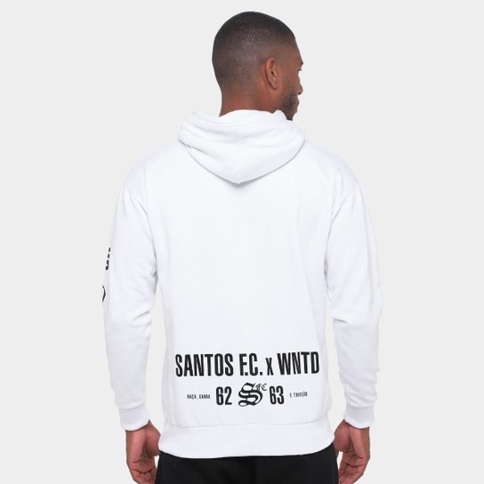 Moletom Com Capuz Santos Raça Garra e Tradição Masculino