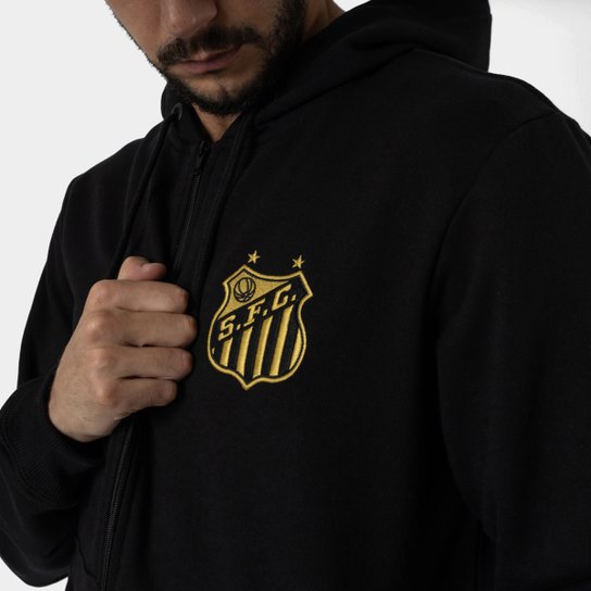 Moletom Santos Glória Alvinegra C/ Zíper Masculino