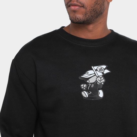 Moletom Santos Pela Bandeira que Ensina Masculino