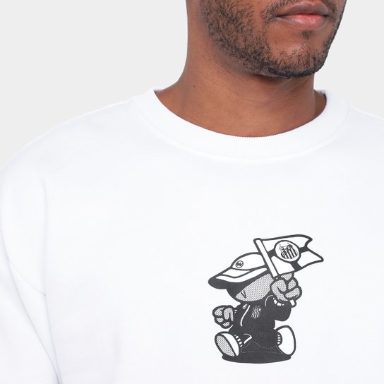 Moletom Santos Pela Bandeira que Ensina Masculino