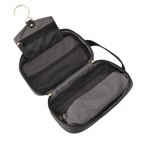 Nécessaire de Couro Santos Preto