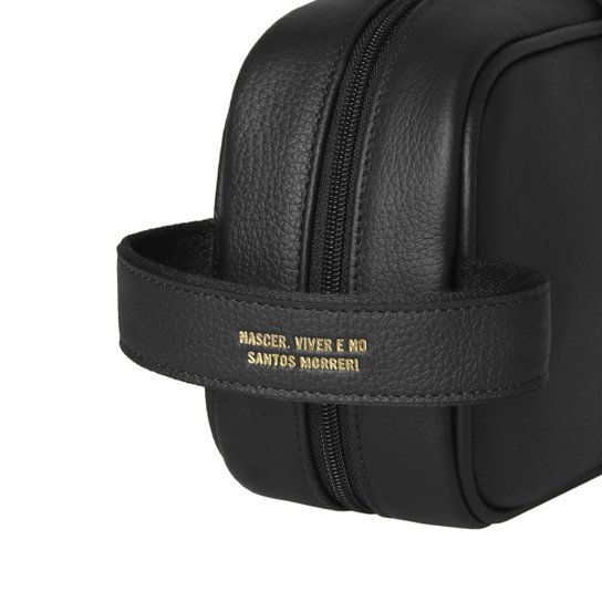 Nécessaire de Couro Santos Preto