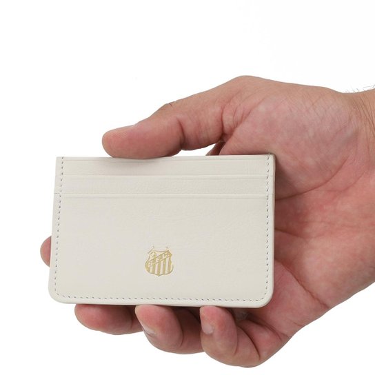 Porta Cartão de Couro Santos FC 0010