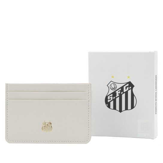 Porta Cartão de Couro Santos FC 0010