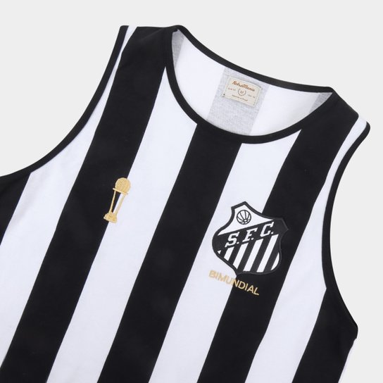 Regata Santos 1962 Bi Mundial Retrô Mania Masculina