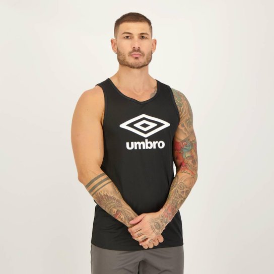 Regata Umbro Essential Diamond Preta e Branca