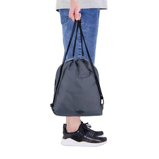 SACOLA HALF DIAMOND U23EQ00121-888 - CINZA/PRETO U