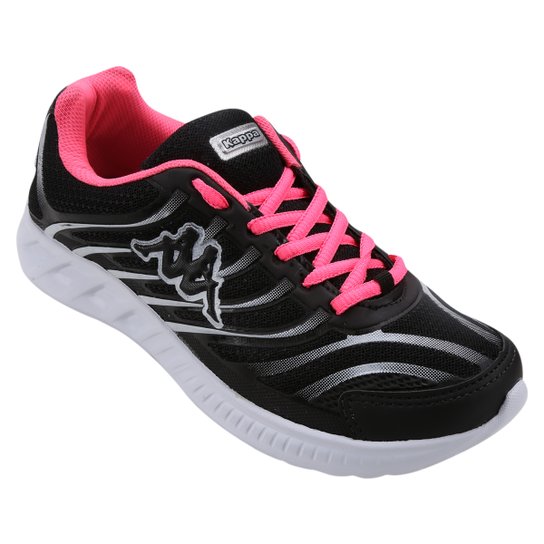 Tênis Kappa Lombardia Feminino - Preto+Pink