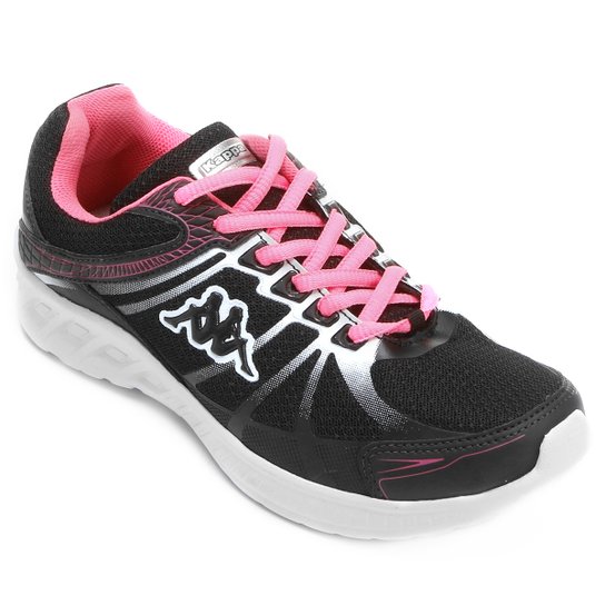 Tênis Kappa Toscana Feminino - Preto+Rosa